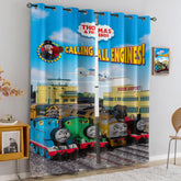 2025 New Thomas and Friends Blackout Curtains Drapes for Window Treatment Set